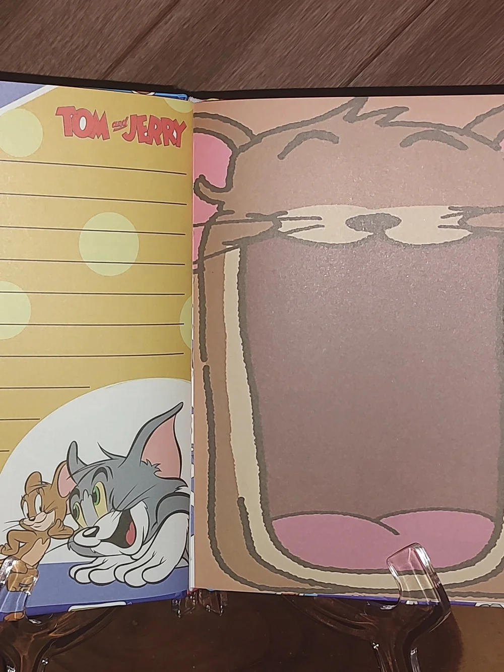 Tom and Jerry Graphic Hardcover Notebook - Colorful Cartoon Cover